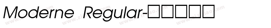 Moderne Regular字体转换